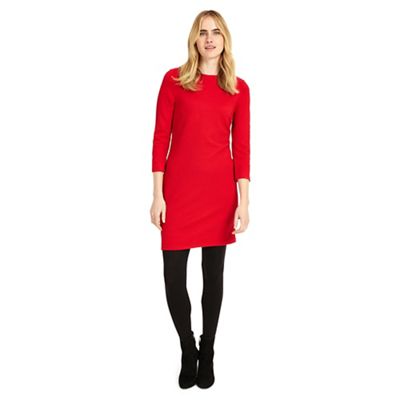 Red tilly textured tunic top